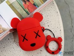 کاور محافظ سیلیکونی ایرپاد طرح خرس Bear Silicone Case Apple Airpods