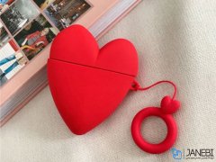 کاور محافظ سیلیکونی ایرپاد طرح قلب Heart Silicone Case Apple Airpods