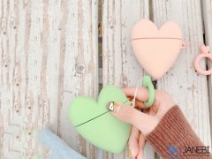 کاور محافظ سیلیکونی ایرپاد طرح قلب Heart Silicone Case Apple Airpods