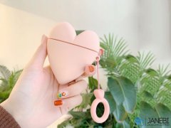 کاور محافظ سیلیکونی ایرپاد طرح قلب Heart Silicone Case Apple Airpods