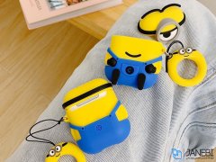 کاور محافظ سیلیکونی ایرپاد طرح مینیون Minions Silicone Case Apple Airpods