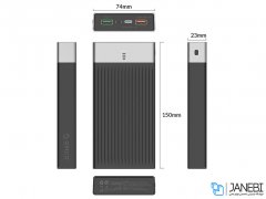 پاور بانک سریع اوریکو Orico K20P 20000mAh Power Bank