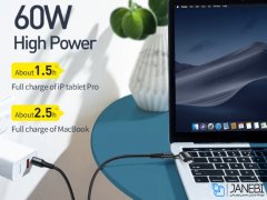کابل دو سر تایپ سی و لایتنینگ بیسوس Baseus Twin 2in1 60W Computer Charging Cable 1m