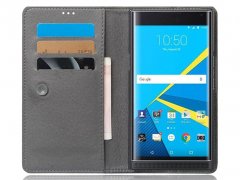 کیف طرح چرم بلک بری BlackBerry Priv Leather Cover