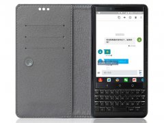 کیف طرح چرم بلک بری BlackBerry Key2 Leather Cover