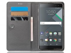 کیف طرح چرم بلک بری BlackBerry DTEK60 Leather Cover