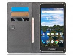 کیف طرح چرم بلک بری BlackBerry Aurora Leather Cover