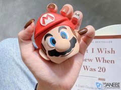 کاور محافظ سیلیکونی ایرپاد طرح ماریو Mario Silicone Case Apple Airpods