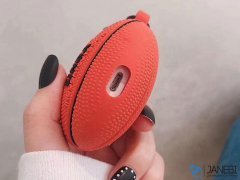 کاور محافظ سیلیکونی ایرپاد طرح توپ بسکتبال Basketball Silicone Case Apple Airpods