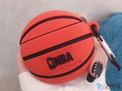 کاور محافظ سیلیکونی ایرپاد طرح توپ بسکتبال Basketball Silicone Case Apple Airpods