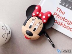 کاور محافظ سیلیکونی ایرپاد طرح مینی موس Minnie Mouse Silicone Case Apple Airpods