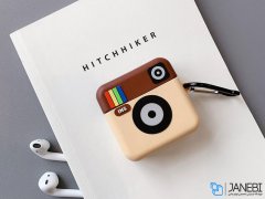 کاور محافظ سیلیکونی ایرپاد طرح اینستاگرام Instagram Silicone Case Apple Airpods
