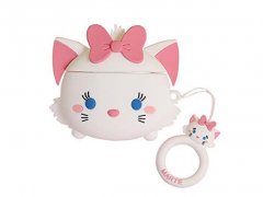 کاور محافظ سیلیکونی ایرپاد طرح گربه ماری Marie Cat Silicone Case Apple Airpods