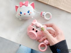 کاور محافظ سیلیکونی ایرپاد طرح خوک Pig Silicone Case Apple Airpods