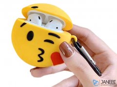 کاور محافظ سیلیکونی ایرپاد طرح ایموجی Kiss Emoji Silicone Case Apple Airpods