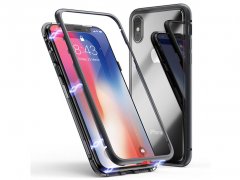 قاب مگنتی و محافظ صفحه شیشه ای آیفون Glass Magnetic 360 Case Apple iPhone XS Max