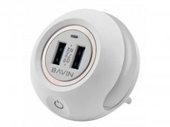 شارژر دیواری و چراغ خواب باوین Bavin PC566Y LED Touch Lamp