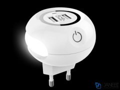 شارژر دیواری و چراغ خواب باوین Bavin PC566Y LED Touch Lamp