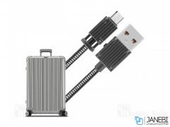 کابل شارژ و انتقال داده فلزی میکرو یو اس بی باوین Bavin CB-111 Micro USB Cable 1m