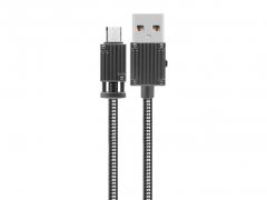 کابل شارژ و انتقال داده فلزی میکرو یو اس بی باوین Bavin CB-111 Micro USB Cable 1m