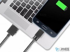 کابل شارژ و انتقال داده فلزی میکرو یو اس بی باوین Bavin CB-111 Micro USB Cable 1m