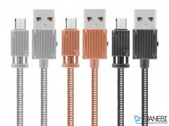 کابل شارژ و انتقال داده فلزی میکرو یو اس بی باوین Bavin CB-111 Micro USB Cable 1m