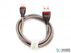 کابل شارژ و انتقال داده فلزی میکرو یو اس بی باوین Bavin CB-128 Micro USB Cable 1m