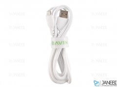 کابل شارژ و انتقال داده میکرو یو اس بی باوین Bavin CB-123 Micro USB Cable 1m