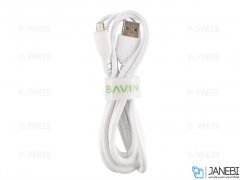 کابل شارژ و انتقال داده میکرو یو اس بی باوین Bavin CB-123 Micro USB Cable 1m