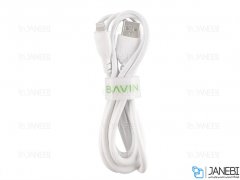 کابل شارژ و انتقال داده لایتنینگ باوین Bavin CB-123 Lightning Cable 1m