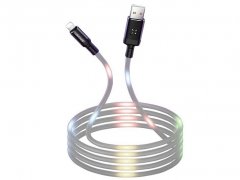 کابل لایتنینگ رقص نور یوسامز Usams U16 Volume Control Led Lightning Cable 1m