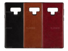 قاب طرح چرم سامسونگ Huanmin Leather Case Samsung Galaxy Note 9