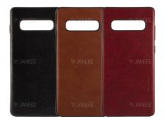 قاب طرح چرم سامسونگ Huanmin Leather Case Samsung Galaxy S10 Plus