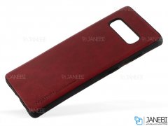 قاب طرح چرم سامسونگ Huanmin Leather Case Samsung Galaxy S10 Plus
