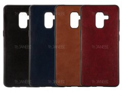قاب طرح چرم سامسونگ Huanmin Leather Case Samsung Galaxy A6 Plus 2018