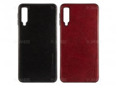 قاب طرح چرم سامسونگ Huanmin Leather Case Samsung Galaxy A7 2018
