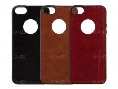 قاب طرح چرم آیفون Huanmin Leather Case Apple iPhone 5/5S