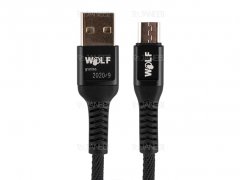 کابل شارژ و انتقال داده میکرو یو اس بی Wolf Micro USB Cable 1m