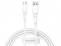 کابل تایپ سی بیسوس Baseus mini white Type-C Cable 1m/3A