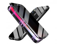 قاب مگنتی و محافظ صفحه حفظ حریم شخصی آیفون Privacy Glass Magnetic 360 Case Apple iPhone X/XS