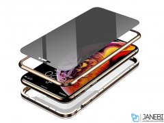 قاب مگنتی و محافظ صفحه حفظ حریم شخصی آیفون Privacy Glass Magnetic 360 Case Apple iPhone XS Max