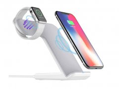 پایه شارژ اپل واچ و آیفون Coteetci WS-18 Wireless 3in1 Charging Base