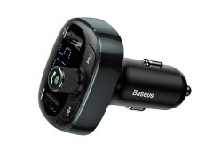 شارژر فندکی فست شارژ ماشین با قابلیت پخش موسیقی و تماس بیسوس S-09