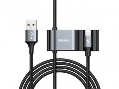 کابل لایتنینگ دو پورت بیسوس Baseus Special Data Backseat CALHZ-01