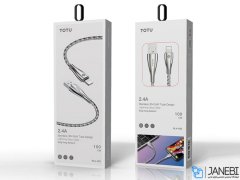 کابل شارژ و انتقال داده لایتنینگ فلزی توتو Totu King Kong Series || Lightning Cable 1m