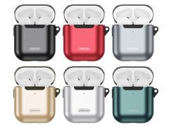 کاور محافظ فلزی قلاب دار ایرپاد Joyroom Titanium Gold Series Airpods 1/2 JR-BP574