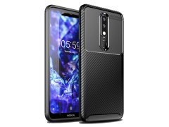 قاب ژله ای فیبر کربن نوکیا Becation Carbon Fiber Case Nokia 5.1 Plus/X5