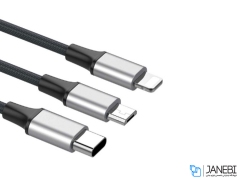 کابل تایپ سی سه سر بیسوس Baseus Rapid Series Type-C 3 In 1 Cable 1.2m
