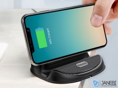 هولدر و شارژر وایرلس رومیزی بیسوس Baseus BSWC-P11 Silicone Desktop Wireless Charger