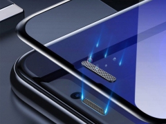 محافظ صفحه نمایش شیشه ای و محافظ اسپیکر دوتایی بیسوس آیفون Baseus Full Glass Screen iPhone XR